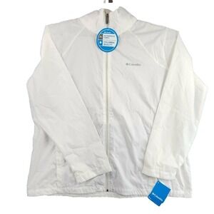 Columbia Womens 3X White Switchback III Jacket Waterproof Lightweight